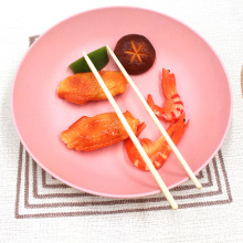 Natural Accept индивидуальный логотип круглые бамбуковые одноразовые бамбуковые палочки для еды